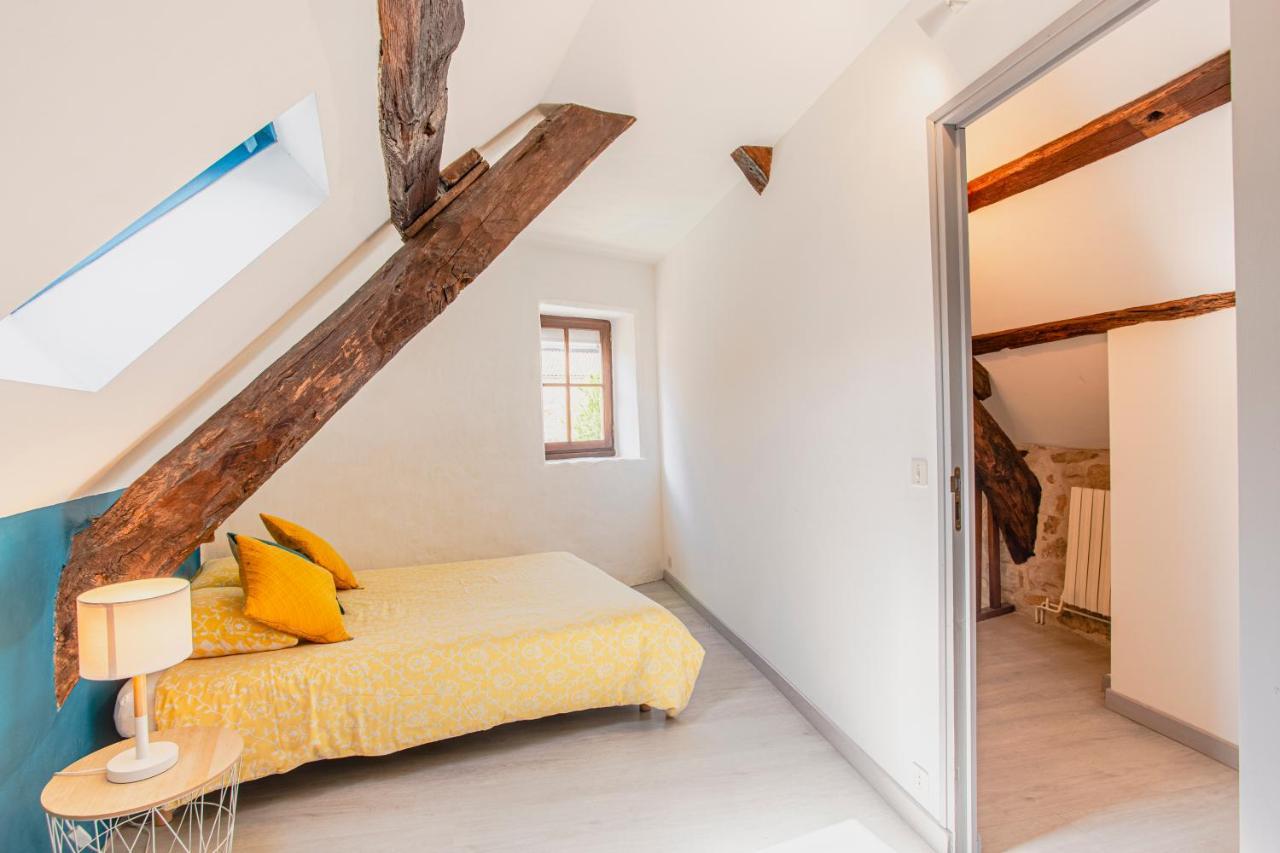 Maison En Pierres Au Coeur Du Village Medieval De Villeneuve Екстер'єр фото