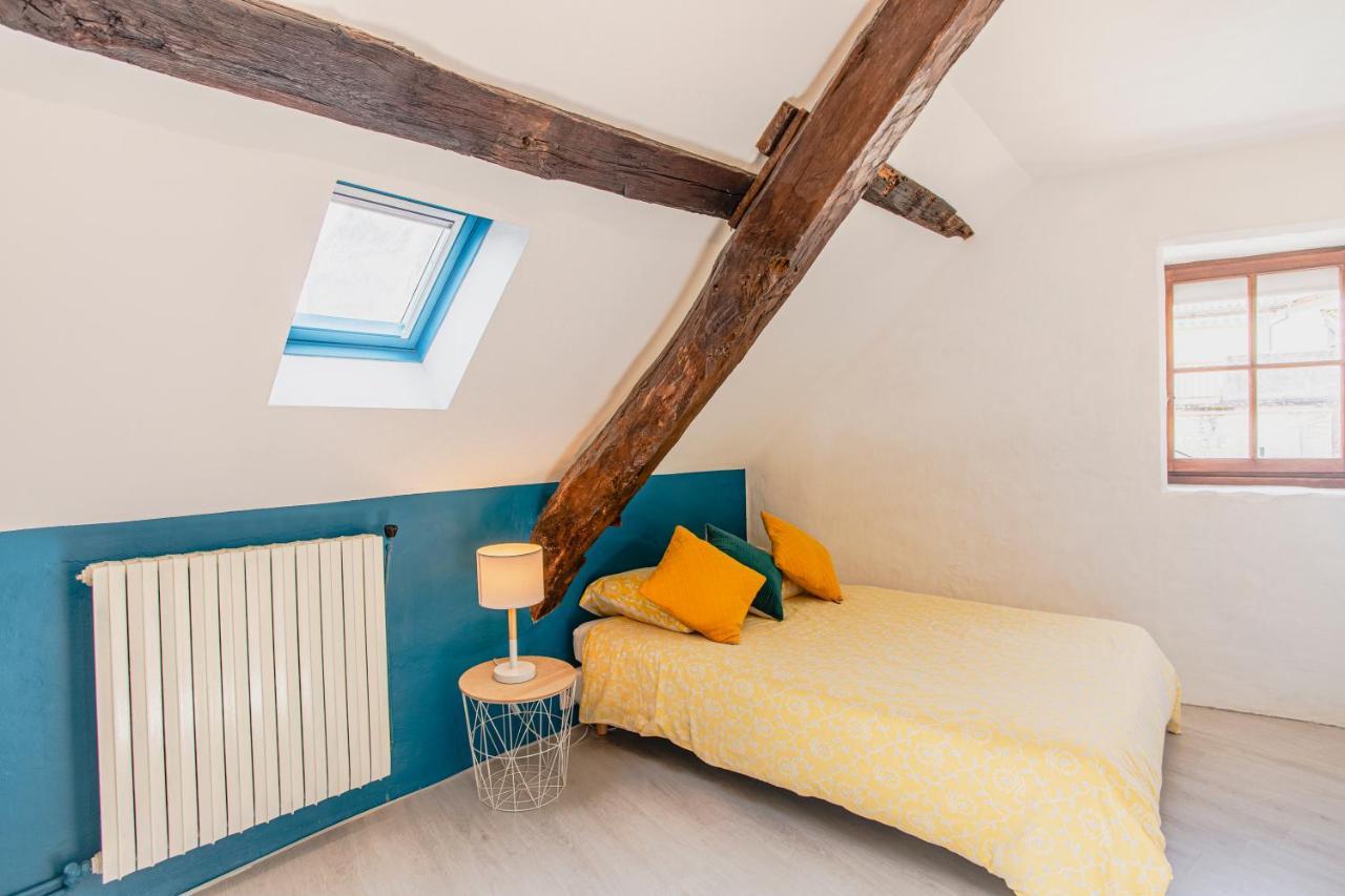 Maison En Pierres Au Coeur Du Village Medieval De Villeneuve Екстер'єр фото