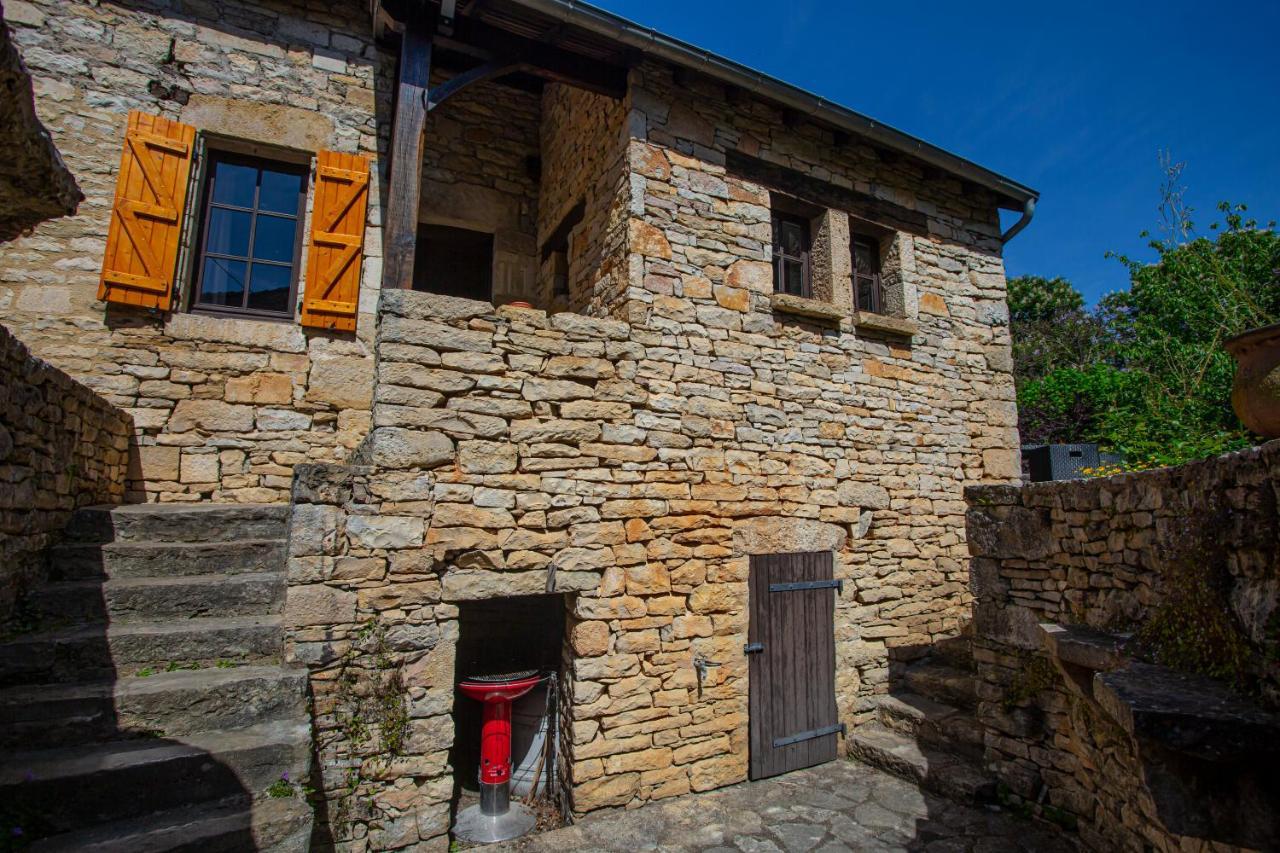 Maison En Pierres Au Coeur Du Village Medieval De Villeneuve Екстер'єр фото